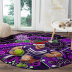 Merry Christmas AFL Fremantle Freo Round Carpet Aboriginal Santa Football Mascot