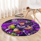 Merry Christmas AFL Fremantle Freo Round Carpet Aboriginal Santa Football Mascot