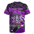 Merry Christmas AFL Fremantle Freo Rugby Jersey Aboriginal Santa Football Mascot