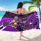 Merry Christmas AFL Fremantle Freo Sarong Aboriginal Santa Football Mascot