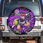 Merry Christmas AFL Fremantle Freo Spare Tire Cover Aboriginal Santa Football Mascot