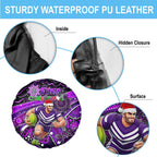 Merry Christmas AFL Fremantle Freo Spare Tire Cover Aboriginal Santa Football Mascot