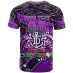 Merry Christmas AFL Fremantle Freo T Shirt Aboriginal Santa Football Mascot