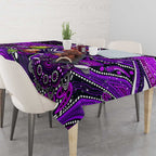 Merry Christmas AFL Fremantle Freo Tablecloth Aboriginal Santa Football Mascot