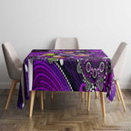 Merry Christmas AFL Fremantle Freo Tablecloth Aboriginal Santa Football Mascot