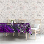 Merry Christmas AFL Fremantle Freo Tablecloth Aboriginal Santa Football Mascot