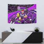 Merry Christmas AFL Fremantle Freo Tapestry Aboriginal Santa Football Mascot