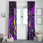 Merry Christmas AFL Fremantle Freo Window Curtain Aboriginal Santa Football Mascot