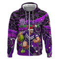 Merry Christmas AFL Fremantle Freo Zip Hoodie Aboriginal Santa Football Mascot