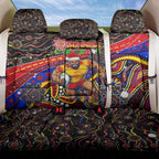 Merry Christmas AFL Gold Coast Suns Back Car Seat Cover Aboriginal Santa Football Mascot