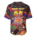 Merry Christmas AFL Gold Coast Suns Baseball Jersey Aboriginal Santa Football Mascot