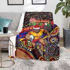 Merry Christmas AFL Gold Coast Suns Blanket Aboriginal Santa Football Mascot