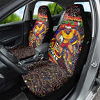 Merry Christmas AFL Gold Coast Suns Car Seat Cover Aboriginal Santa Football Mascot