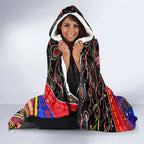 Merry Christmas AFL Gold Coast Suns Hooded Blanket Aboriginal Santa Football Mascot
