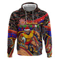 Merry Christmas AFL Gold Coast Suns Hoodie Aboriginal Santa Football Mascot