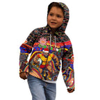 Merry Christmas AFL Gold Coast Suns Kid Hoodie Aboriginal Santa Football Mascot