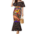 Merry Christmas AFL Gold Coast Suns Mermaid Dress Aboriginal Santa Football Mascot