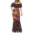 Merry Christmas AFL Gold Coast Suns Mermaid Dress Aboriginal Santa Football Mascot