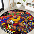 Merry Christmas AFL Gold Coast Suns Round Carpet Aboriginal Santa Football Mascot