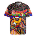 Merry Christmas AFL Gold Coast Suns Rugby Jersey Aboriginal Santa Football Mascot