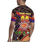 Merry Christmas AFL Gold Coast Suns Rugby Jersey Aboriginal Santa Football Mascot