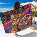 Merry Christmas AFL Gold Coast Suns Sarong Aboriginal Santa Football Mascot