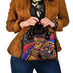 Merry Christmas AFL Gold Coast Suns Shoulder Handbag Aboriginal Santa Football Mascot