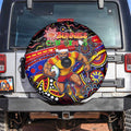 Merry Christmas AFL Gold Coast Suns Spare Tire Cover Aboriginal Santa Football Mascot