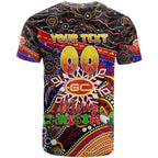 Merry Christmas AFL Gold Coast Suns T Shirt Aboriginal Santa Football Mascot