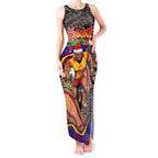 Merry Christmas AFL Gold Coast Suns Tank Maxi Dress Aboriginal Santa Football Mascot