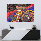 Merry Christmas AFL Gold Coast Suns Tapestry Aboriginal Santa Football Mascot