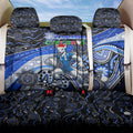 Merry Christmas AFL Kangaroos Back Car Seat Cover Aboriginal Santa Football Mascot