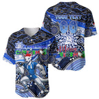Merry Christmas AFL Kangaroos Baseball Jersey Aboriginal Santa Football Mascot