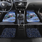 Merry Christmas AFL Kangaroos Car Mats Aboriginal Santa Football Mascot