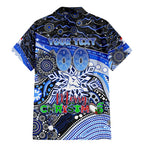 Merry Christmas AFL Kangaroos Family Matching Mermaid Dress and Hawaiian Shirt Aboriginal Santa Football Mascot