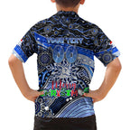 Merry Christmas AFL Kangaroos Family Matching Tank Maxi Dress and Hawaiian Shirt Aboriginal Santa Football Mascot