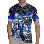 Merry Christmas AFL Kangaroos Rugby Jersey Aboriginal Santa Football Mascot