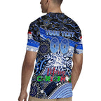 Merry Christmas AFL Kangaroos Rugby Jersey Aboriginal Santa Football Mascot