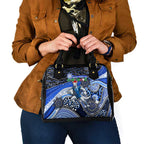 Merry Christmas AFL Kangaroos Shoulder Handbag Aboriginal Santa Football Mascot