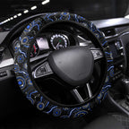 Merry Christmas AFL Kangaroos Steering Wheel Cover Aboriginal Santa Football Mascot
