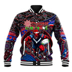 Merry Christmas AFL Demons Baseball Jacket Aboriginal Santa Football Mascot