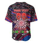 Merry Christmas AFL Demons Baseball Jersey Aboriginal Santa Football Mascot