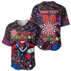 Merry Christmas AFL Demons Baseball Jersey Aboriginal Santa Football Mascot