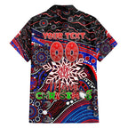 Merry Christmas AFL Demons Hawaiian Shirt Aboriginal Santa Football Mascot