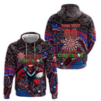 Merry Christmas AFL Demons Hoodie Aboriginal Santa Football Mascot