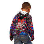 Merry Christmas AFL Demons Kid Hoodie Aboriginal Santa Football Mascot