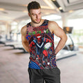 Merry Christmas AFL Demons Men Tank Top Aboriginal Santa Football Mascot