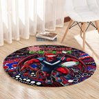 Merry Christmas AFL Demons Round Carpet Aboriginal Santa Football Mascot