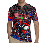 Merry Christmas AFL Demons Rugby Jersey Aboriginal Santa Football Mascot
