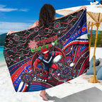 Merry Christmas AFL Demons Sarong Aboriginal Santa Football Mascot